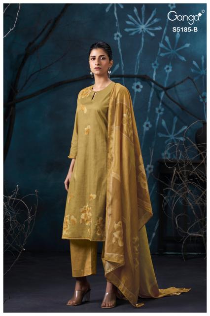 Ganga daanya 5185 printed dress material wholesale